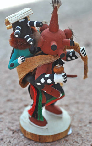 Adrian Leon | Mudhead Mocking Kachina Dolls | Penfield Gallery of Indian Arts | Albuquerque | New Mexico