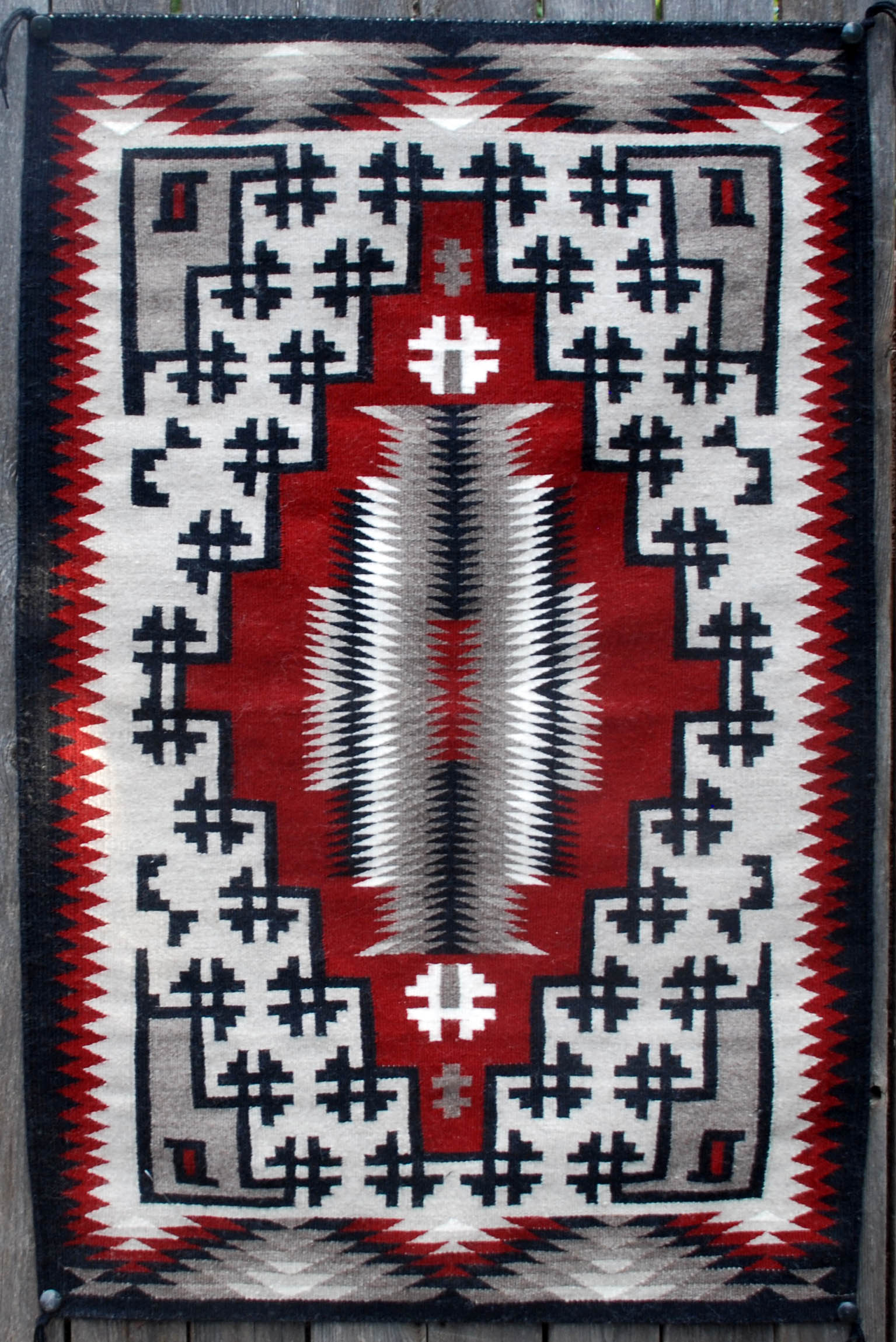 Annie Henderson | Navajo Two Grey Hills Weaving | Penfield Gallery of Indian Arts | Albuquerque, New Mexico