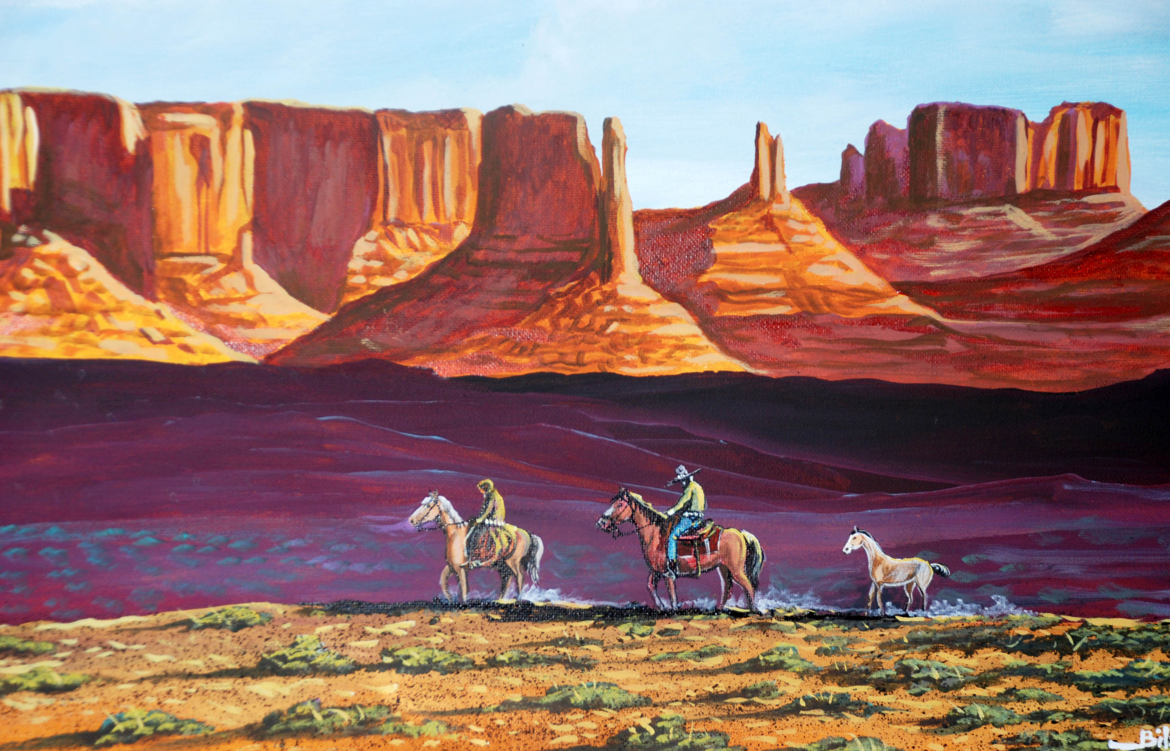 Bilson Kee | Navajo Painting| Penfield Gallery of Indian Arts | Albuquerque | New Mexico