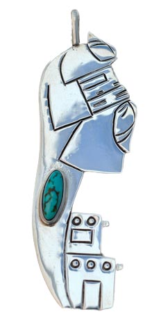 Ernie Northrup | Hopi Silver Pendant | Penfield Gallery of Indian Arts | Albuquerque, New Mexico