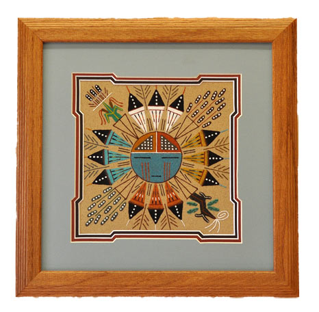 Herman Tom | Navajo Sandpainting | Penfield Gallery of Indian Arts | Albuquerque, New Mexico
