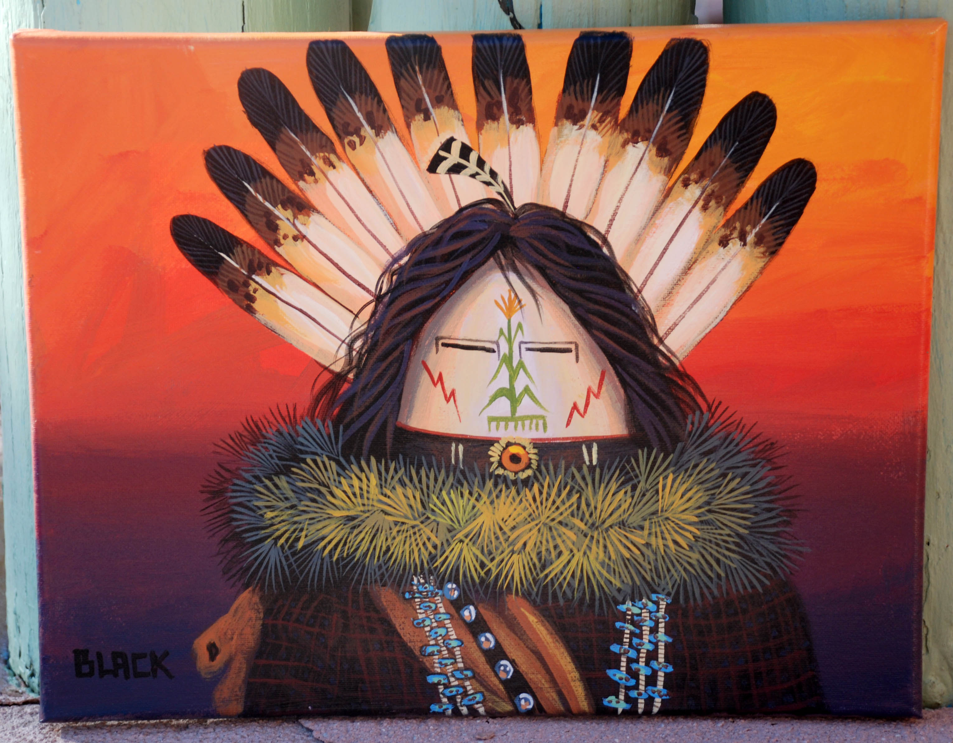 Jack Black | Navajo Acrylic Painting | Penfield Gallery of Indian Arts | Albuquerque, New Mexico
