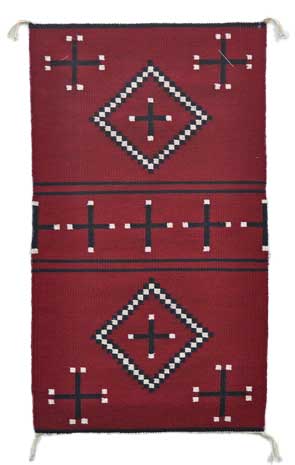 James Joe | Navajo Germantown Weaving | Penfield Gallery of Indian Arts | Albuquerque, New Mexico
