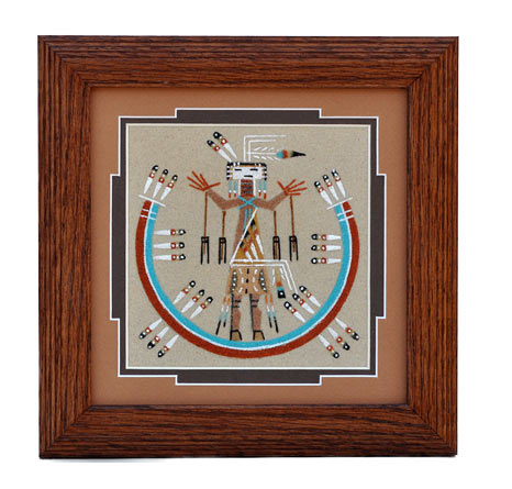 Lester Johnson | Navajo Sandpainting | Penfield Gallery of Indian Arts | Albuquerque, New Mexico