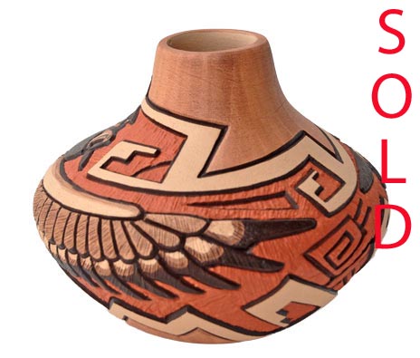 Marty & Elvira Naha | Hopi Carved Pot | Penfield Gallery of Indian Arts | Albuquerque, New Mexico