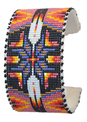 Mike Nathaniel | Navajo Beaded Braclet | Penfield Gallery of Indian Arts | Albuquerque, New Mexico