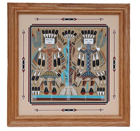 Orlando Myerson | Navajo Yeiis Sandpainting | Penfield Gallery of Indian Arts | Albuquerque, New Mexico