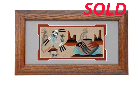 Pauline Yazzie | Navajo Sandpainting | Penfield Gallery of Indian Arts | Albuquerque | New Mexico