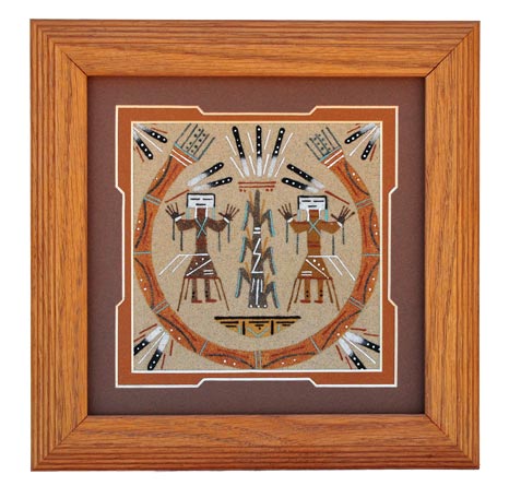 Robert James | Navajo Sandpainting | Penfield Gallery of Indian Arts | Albuquerque, New Mexico
