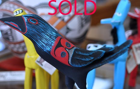 Matt Yellowman | Navajo Folk Art Raven | Penfield Gallery of Indian Arts | Albuquerque, New Mexico