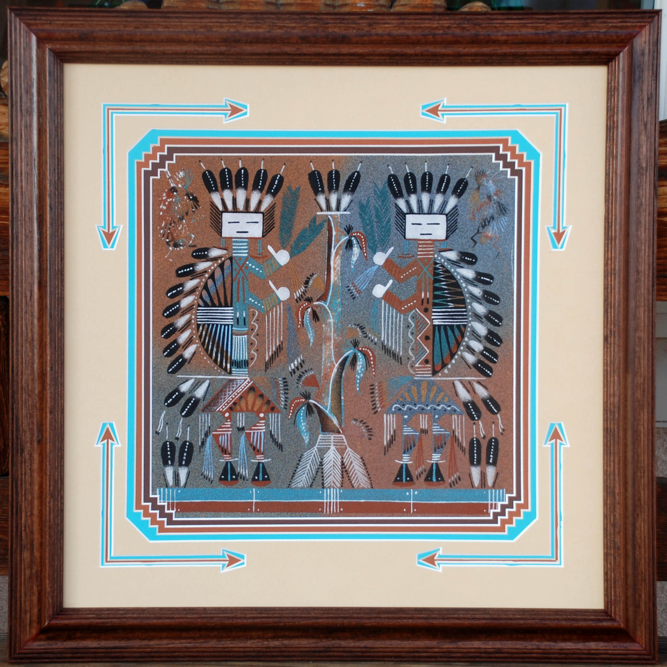 Orlando Myerson | Navajo Sandpainting | Penfield Gallery of Indian Arts | Albuquerque, New Mexico
