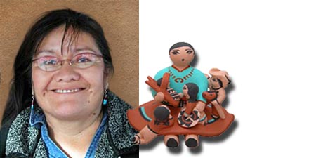 Rose Pecos Sun Rhodes | Jemez Storyteller Artist | Penfield Gallery of Indian Arts | Albuquerque | New Mexico