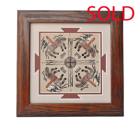 Sandra Thomas | Navajo Sandpainting | Penfield Gallery of Indian Arts | Albuquerque, New Mexico