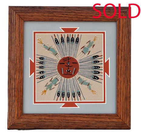 Tracy Bryant | Navajo Sandpainting | Penfield Gallery of Indian Arts | Albuquerque, New Mexico