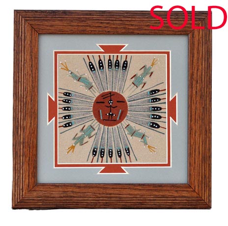 Tracy Bryant | Navajo Sandpainting | Penfield Gallery of Indian Arts | Albuquerque, New Mexico