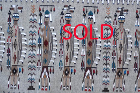 Virginia March | Navajo Yei Rug | Penfield Gallery of Indian Arts | Albuquerque | New Mexico